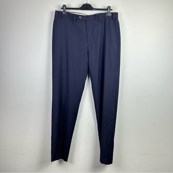 Lauren Ralph Lauren Other - Lauren Ralph Lauren Men's Blue Wool Blend Zip Fly Dress Pants Size 35W 32L